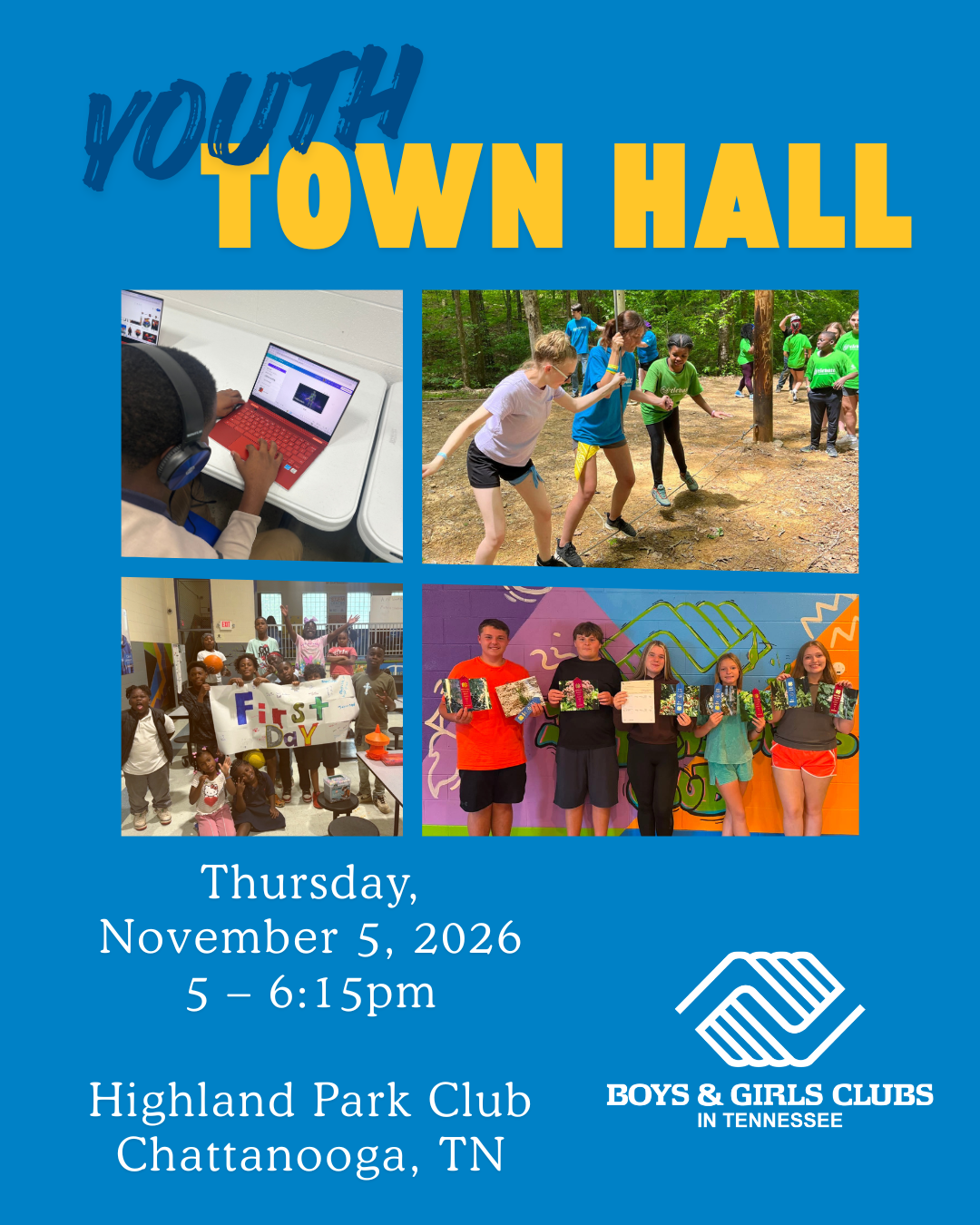Youth Town Hall, Chattanooga, Boys & Girls Clubs in Tennessee